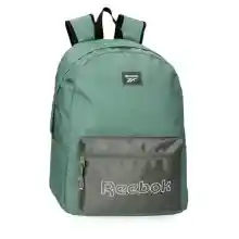 Mochila Reebok Arlo casual verde (34x43x15 cm) de poliéster