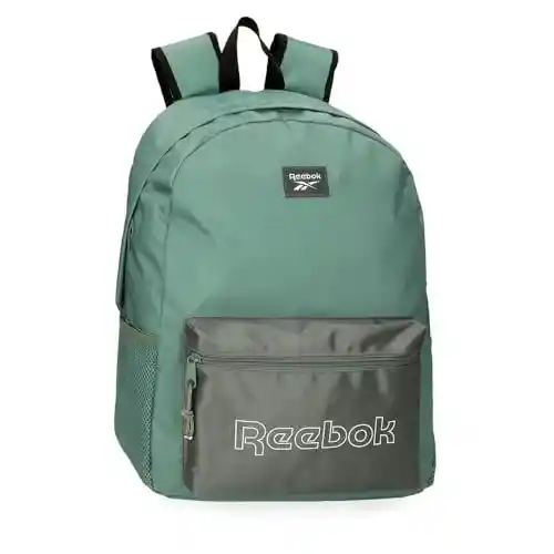 Mochila Reebok Arlo casual verde (34x43x15 cm) de poliéster