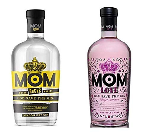 MOM Rocks Ginebra Premium - 700 ml + Love Ginebra Premium - 700 ml