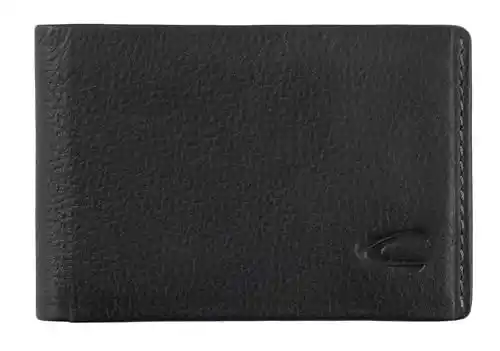 Monedero negro de piel para hambre camel active Atlanta