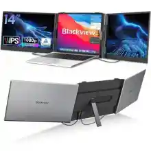 Monitor de doble pantalla Blackview DCM6 14" FHD ultradelgado 60Hz Altavoz