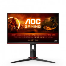 Monitor gaming AOC 24G2ZU/BK de 24" Full HD, 240Hz, respuesta 0,5 ms