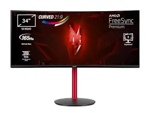 Monitor Gaming Curvo Acer Nitro XZ2 34 UltraWide QHD 165Hz