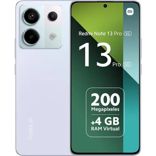 Móvil Xiaomi Redmi Note 13 Pro 5G 8GB/256GB cámara 200MP (envío desde España)