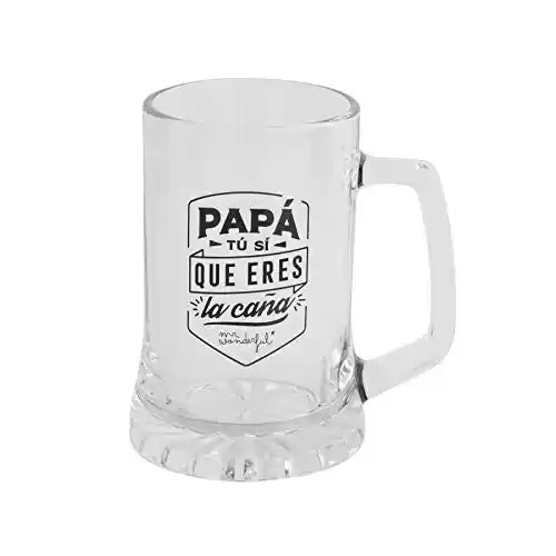 Mr Wonderful Jarra de Cerveza "Papá tu sí que eres la caña"