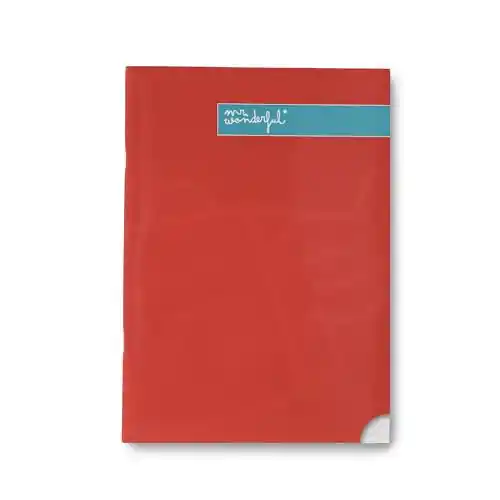 Mr. Wonderful - Libreta A4 Roja