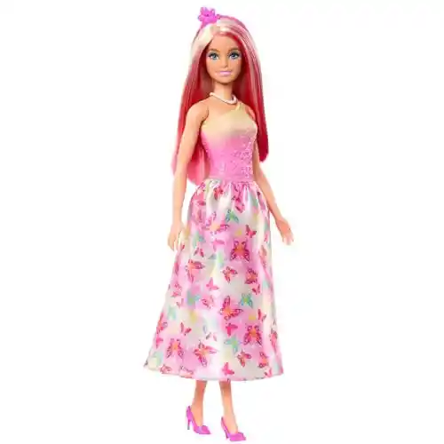 Muñeca Barbie Princesa con Falda de Mariposas
