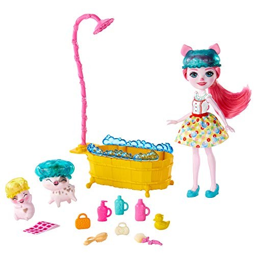 Muñeca Petya Pig Enchantimals Baño Splash