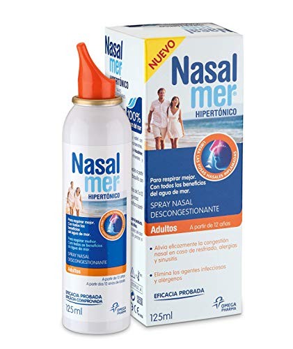 Spray Congestión Nasal 100% Agua de Mar 125 ml Nasalmer Adultos