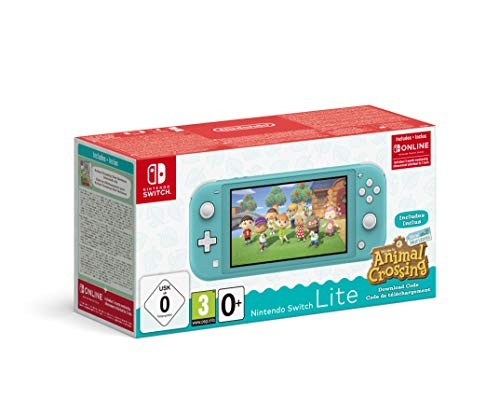 Nintendo Switch Lite Turquesa + Animal Crossing New Horizons + 3 meses Nintendo Shop Online