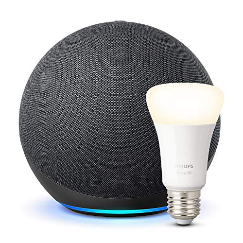 Nuevo Echo (4.ª generación) + Philips Hue White Bombilla LED E27