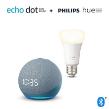 Nuevo Echo Dot 4.ª generación + Philips Hue Bombilla Inteligente E27