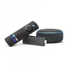 OFERTA PRIME! Echo Dot + Fire TV Stick 4K con mando por voz Alexa