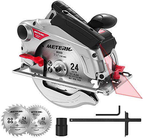 Oferta Prime! Sierra Circular 1500W 4700RPM Meterk