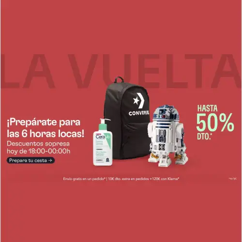 OFERTAS VUELTA AL COLE! Ofertas Locas en Miravia de 18:00h a 24:00h + cupón flash 10€