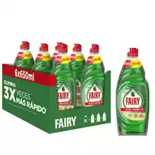¡OFERTÓN! Pack de 6 botellas de 650ml Fairy Ultra Poder Original