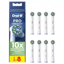 Oral-B Pro CrossAction Recambios para Cepillo de Dientes Eléctrico, Pack de 8 Cabezales