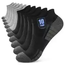 Pack 10 calcetines tobilleros algodón transpirables