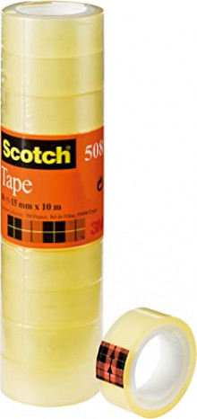 Pack 10 cintas trasparentes Scotch 508
