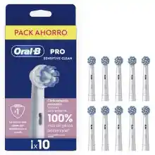 Pack 10 Oral-B Sensitive Clean Cabezales Originales para encías sensibles