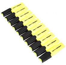 Pack 10 Subrayadores de color amarillo de Amazon Basics