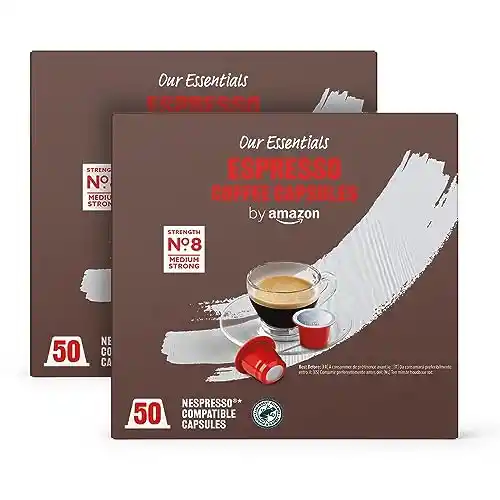 Pack 100 cápsulas café by Amazon Compatibles con Nespresso - variedades a elegir