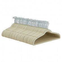 Pack 100x Perchas de terciopelo para trajes Amazon Basics