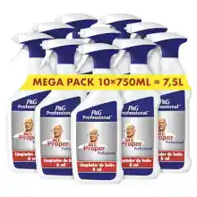 Pack 10x750ml Limpiador de baño Mr. Proper Professional
