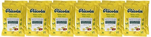 Pack 12 bolsitas de caramelos Ricola hiervas suizas