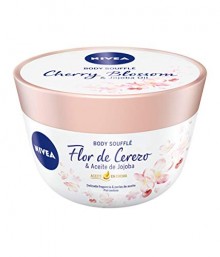 Pack 12 envases de crema hidratante Nivea Body Soufflé Flor de Cerezo & Aceite de Jojoba