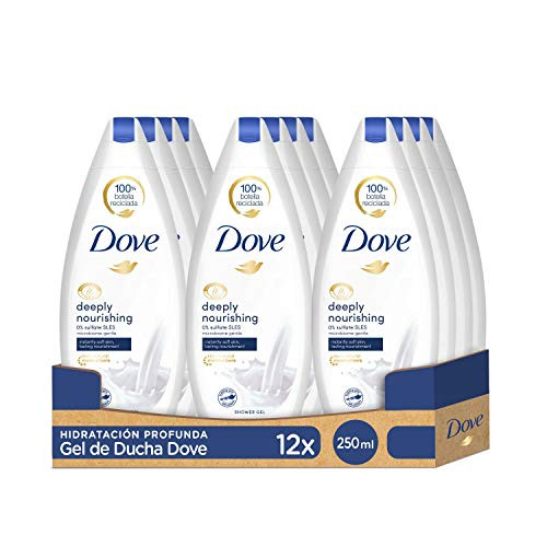 Pack 12 envases de gel ducha hidratación profunda Dove