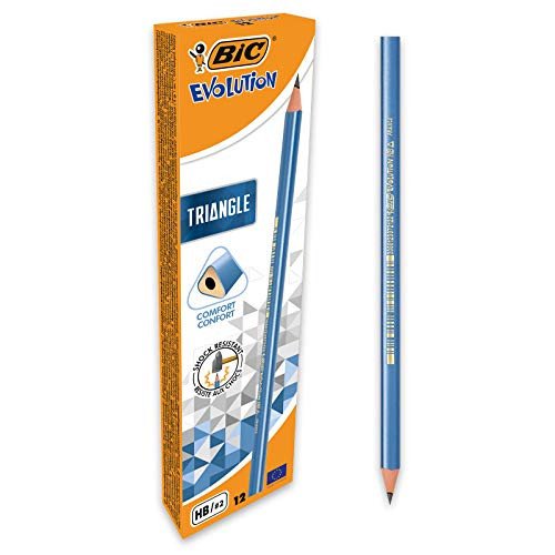 Pack 12 lápices BIC Evolution Triangle