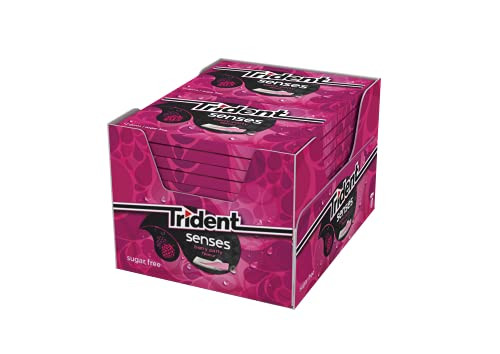 Pack 12 paquetes de chicles sin azúcar Trident Senses Berry