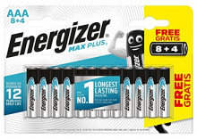 Pack 12 pilas AAA Energizer Max Plus