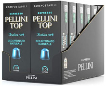 Pack 120 Cápsulas Descafeinado Natural Espresso Pellini Top Arabica 100% para Nespresso