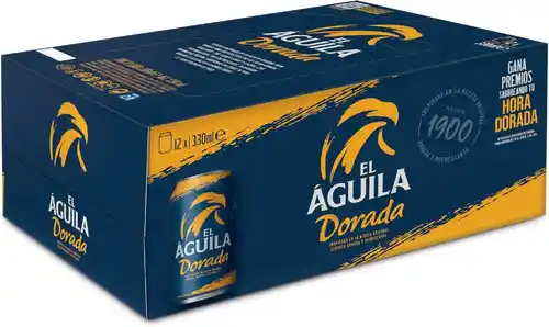 Pack 12x 33 cl Cerveza Lager Especial El Aguila Dorada