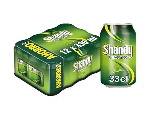 Pack 12x 330 ml Lata Shandy Cruzcampo cerveza con limón - Recompensa de €3.71