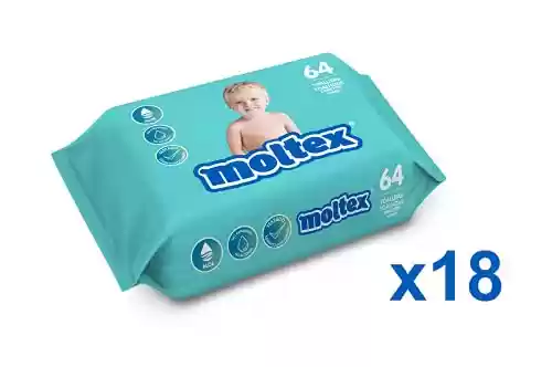 Pack 18 paquetes de Moltex Toallitas para Bebé - 1152 toallitas en total