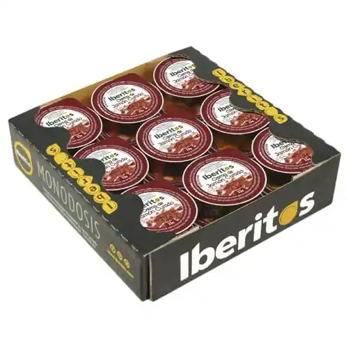 Pack 18 x 25 gr Iberitos Crema de Jamón curado