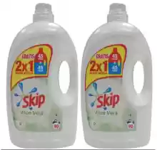 Pack 180 lavados Detergente Líquido para Lavadora Skip Aloe Vera