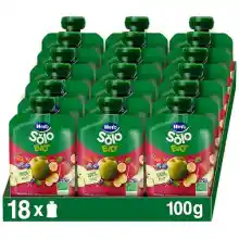 Pack 18x Hero Solo BIO Bolsitas Fruta 100g para bebés