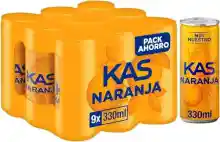 Pack 18x Latas 330ml Kas Naranja