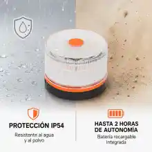 Pack 2 Balizas de Emergencia V16 Homologadas DGT con luz 360 y base magnética