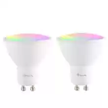 Pack 2 bombillas focos LED 5W GU10 460LM Alexa/Google Assistant RGB WiFi