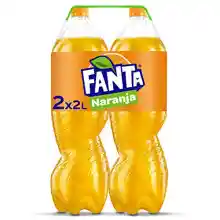 Pack 2 botellas de 2L de Fanta Naranja