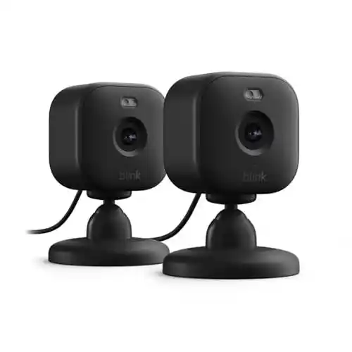 Pack 2 cámaras de vigilancia interior Blink Mini 2 (compatible con Alexa)