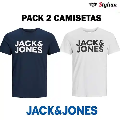 Pack 2 camisetas algodón Jack & Jones Hombre