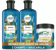Pack 2 champús + mascarilla Herbal Essences Aceite De Argán De Marruecos