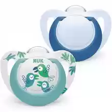 Pack 2 chupetes NUK Star Baby Dummy | 6-18 meses |