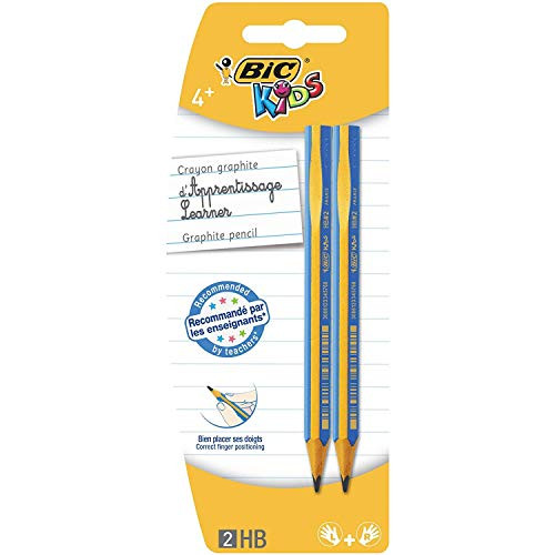 Pack 2 lápices triangulares para aprender a escribir BIC Kids Evolution